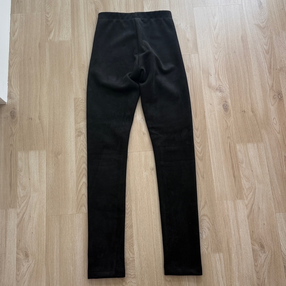 BCBG Black High-Waisted suede like Leggings - Picture 4 of 6
